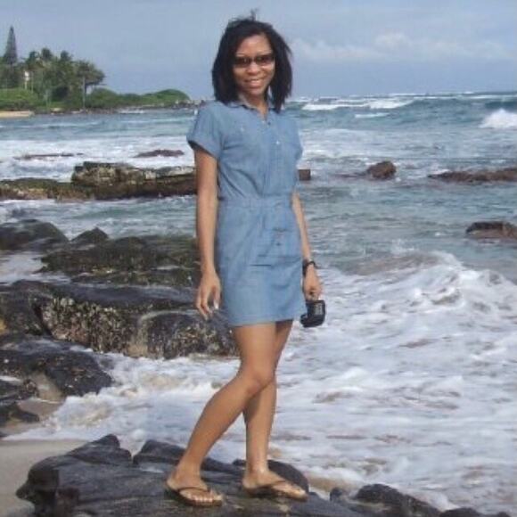 BDG Pleated Denim Chambray Short Dress, size Small - Picture 1 of 10